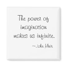 Imgination quotes magnets encouraging saying gifts