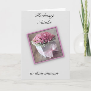 Imieniny - Personalised Polish name day card 
