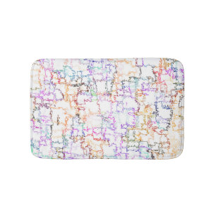 Imitating Hand Drawing Lines Bath Mat