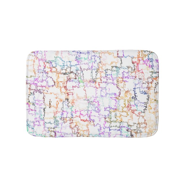 Imitating Hand Drawing Lines Bath Mat (Front)