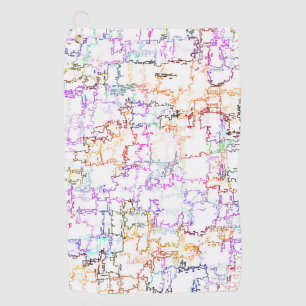 Imitating Hand Drawing Lines  Golf Towel