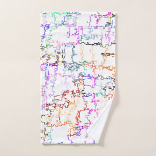 Imitating Hand Drawing Lines Hand Towel