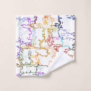Imitating Hand Drawing Lines Wash Cloth