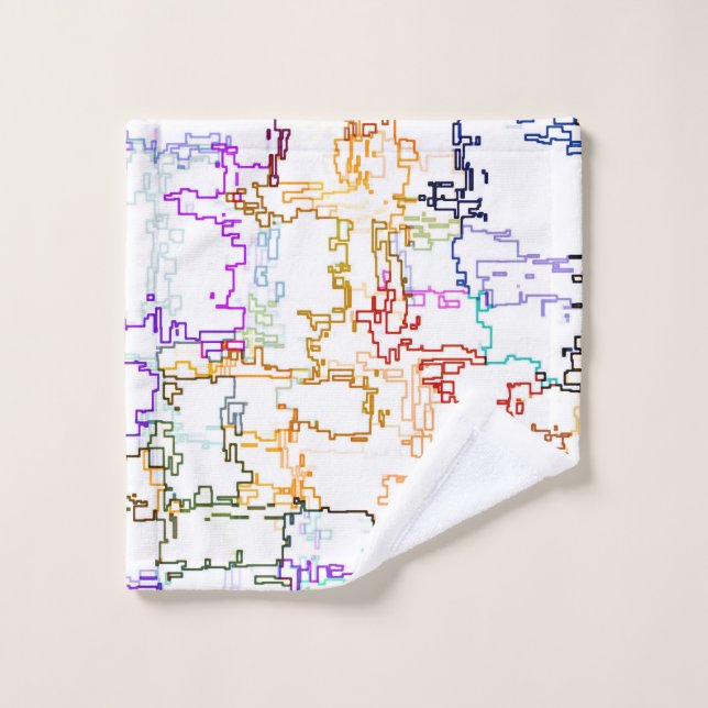 Imitating Hand Drawing Lines Wash Cloth (Wash Cloth)