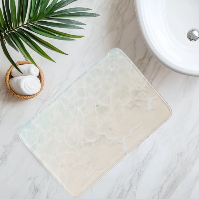 Imitation Beach Sand Under Clear Water Anime Style Bath Mat (Creator Uploaded)