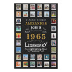 60e anniversaire né 1965 Photos de famille Collage