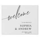Affiche de bienvenue Mariage minimaliste