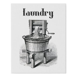 Imitation Canevas ancienne Machine à laver illustration vintage