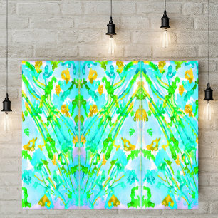 Imitation Canevas Aquarelle originale brillante "Spring" Faux Canvas