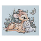 Bambi & Thumper Assis Dans Les Fleurs