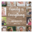 Bois rustique 12 Photo Famille Collage