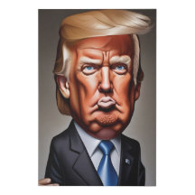 Caricature de Donald Trump