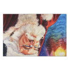 Carte de Noël Santa au clair de lune