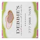 Cartes de visite lunatiques de biscuit