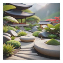 Chemin du jardin zen