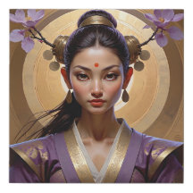 Cherry Blossom Empress Portrait Zen