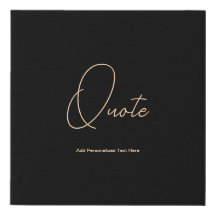 Citation Motivationnelle Personnaliser Tan & Black