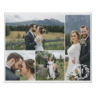 Collage photo du Mariage du monogramme de couronne