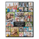 Collage photo personnalisé 21 Simple couleur perso