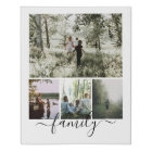 Collage photo personnalisé et texte famille