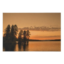 Coucher de soleil sur le lac