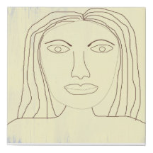 dessin abstrait fille