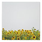 Les tournesols dans un champ