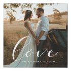 Love élégante calligraphie mariage photo