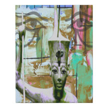 L'Watcher's Crown Faux Wrapped Canvas Imprimer