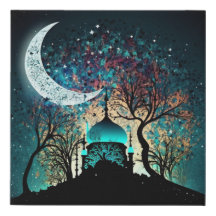 Moonlit Mosquée islamique Masjid Cadeau Aïd