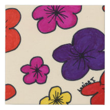 Œuvre d'art florale murale