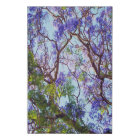 Peinture à l'huile d'arbre de Jacaranda violet,