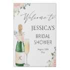 Pétales & Prosecco Champagne Affiche de bienvenue