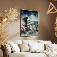 Pintura digital en acuarela — “Fluidez”