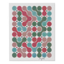 point de vacances blob art géométrique