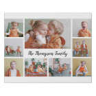 Simple Calligraphie Nom de famille Collage photo