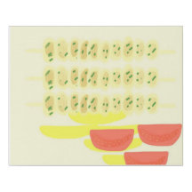 souvlaki art de peinture de nourriture grecque