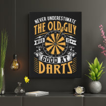 Vieux type Bon aux fléchettes - 11" x 14"