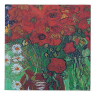Imitation Canevas Vincent Van Gogh - Les pavots et les marais rouges