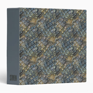 Imitation crocodile skin. Animal print. Binder