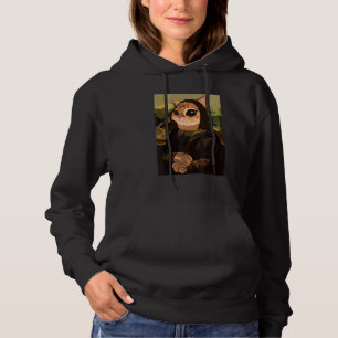 Imitation Painting Mona Liza Cat Hoodie