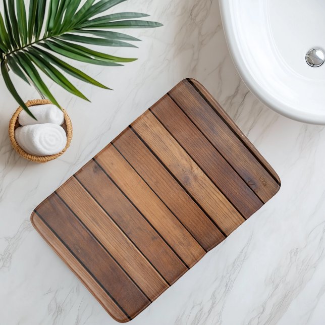 Imitation Wooden Slat Bath Mat (Creator Uploaded)