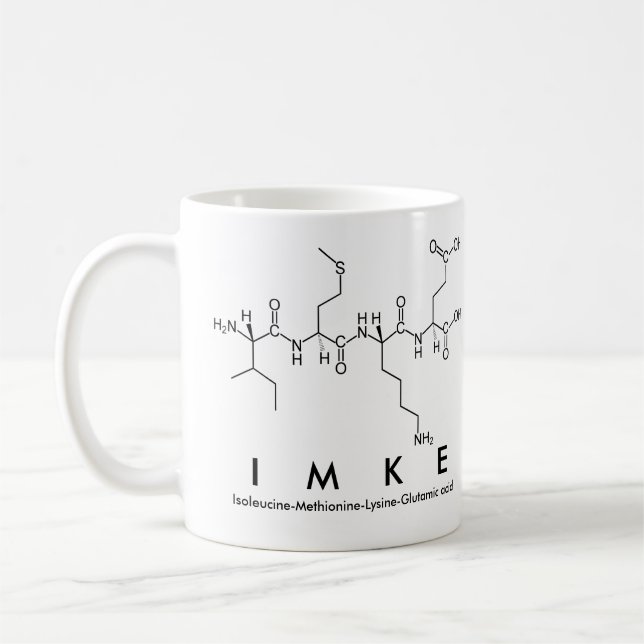 Imke peptide name mug (Left)