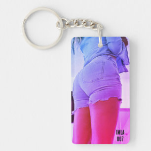 IMLA 007 Blue Jean Shorts Porte - clé