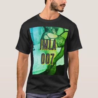 IMLA 007u T-shirt noir avec néon vert