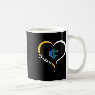Imlay City Spartans Logo Half Heart Slogan Hs  Coffee Mug