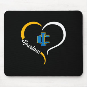 Imlay City Spartans Logo Half Heart Slogan Hs Mouse Pad