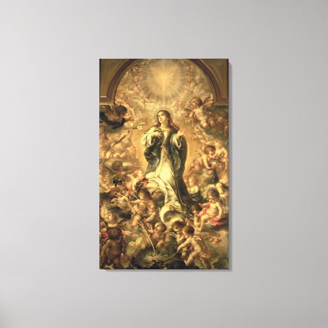 Immaculate Conception, 1670-1672 Canvas Print (Front)