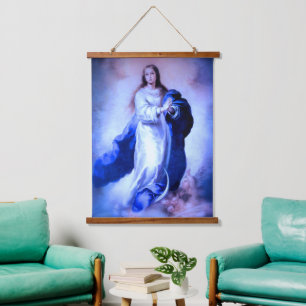 Immaculate Conception Blue Hanging Tapestry