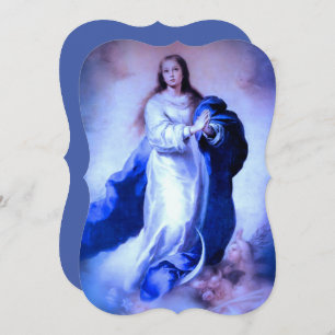Immaculate Conception Blue with Memorare